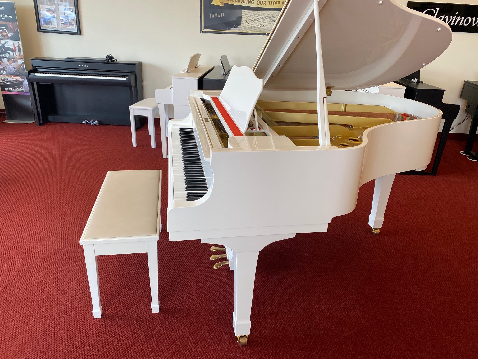 Yamaha GB1K 5' Baby Grand Piano In French Provincial Design