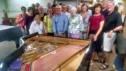 People to see happy in Presbyterian Church of Lancaster