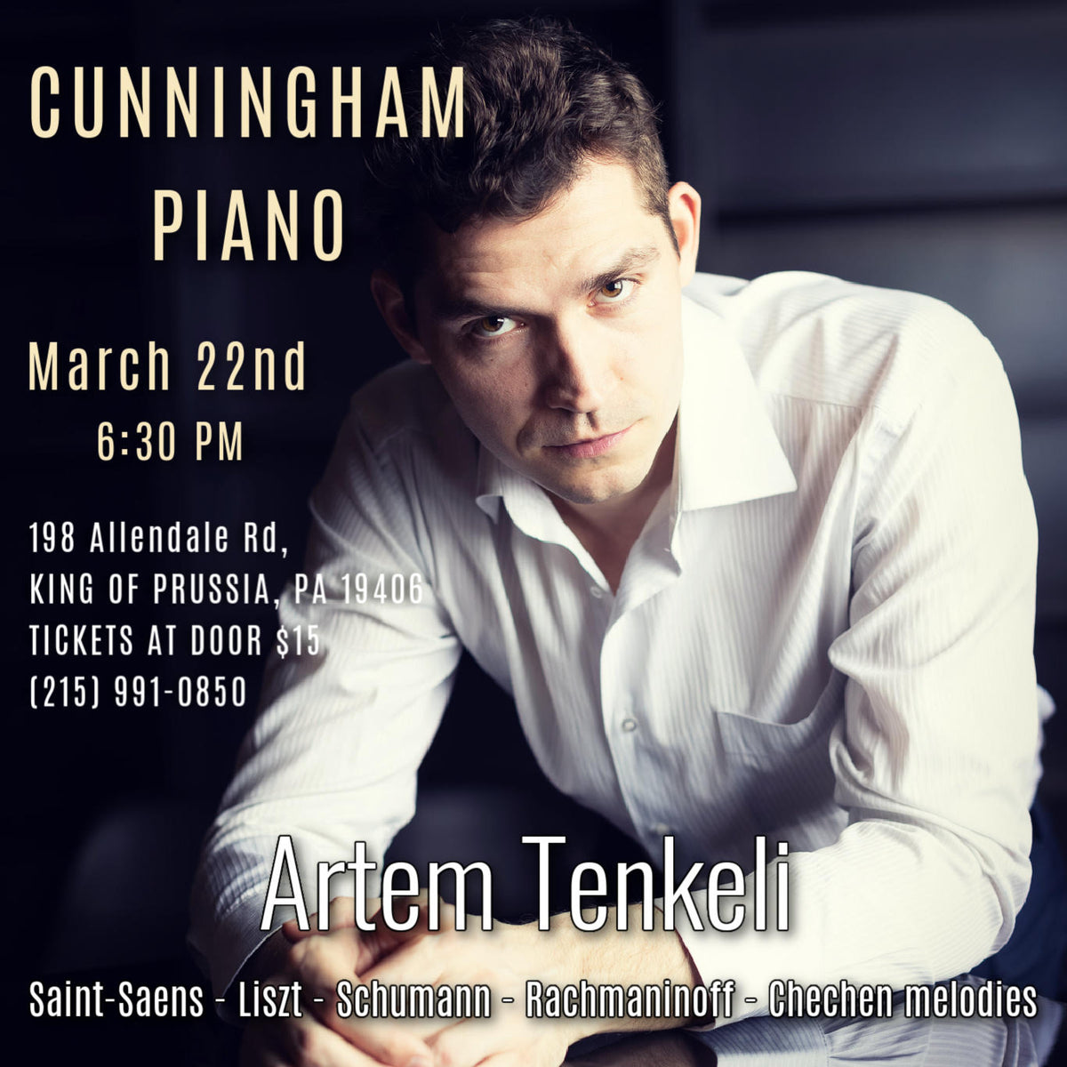 An Evening with Artem Tenkeli at Cunningham Piano