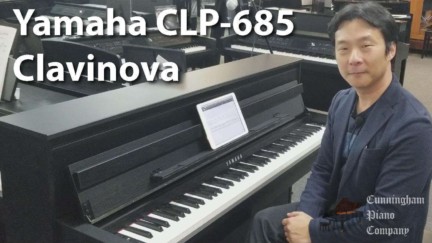 Yamaha CLP-685WH Clavinova in White Finish