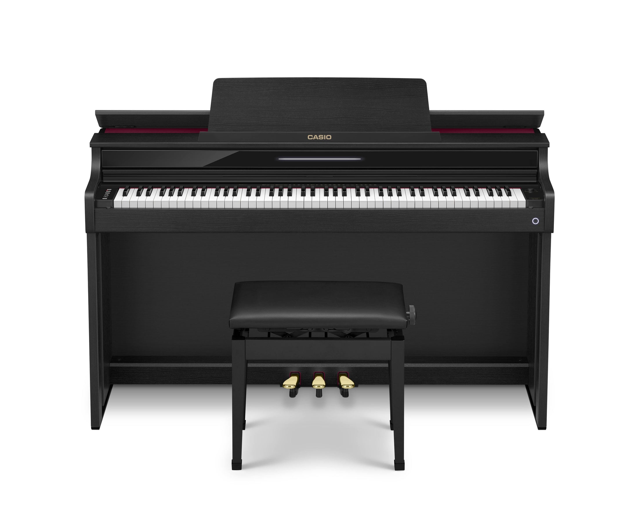 Casio Celviano AP-550 Digital Piano with 88 Wooden Keys and Matching Bench - Black