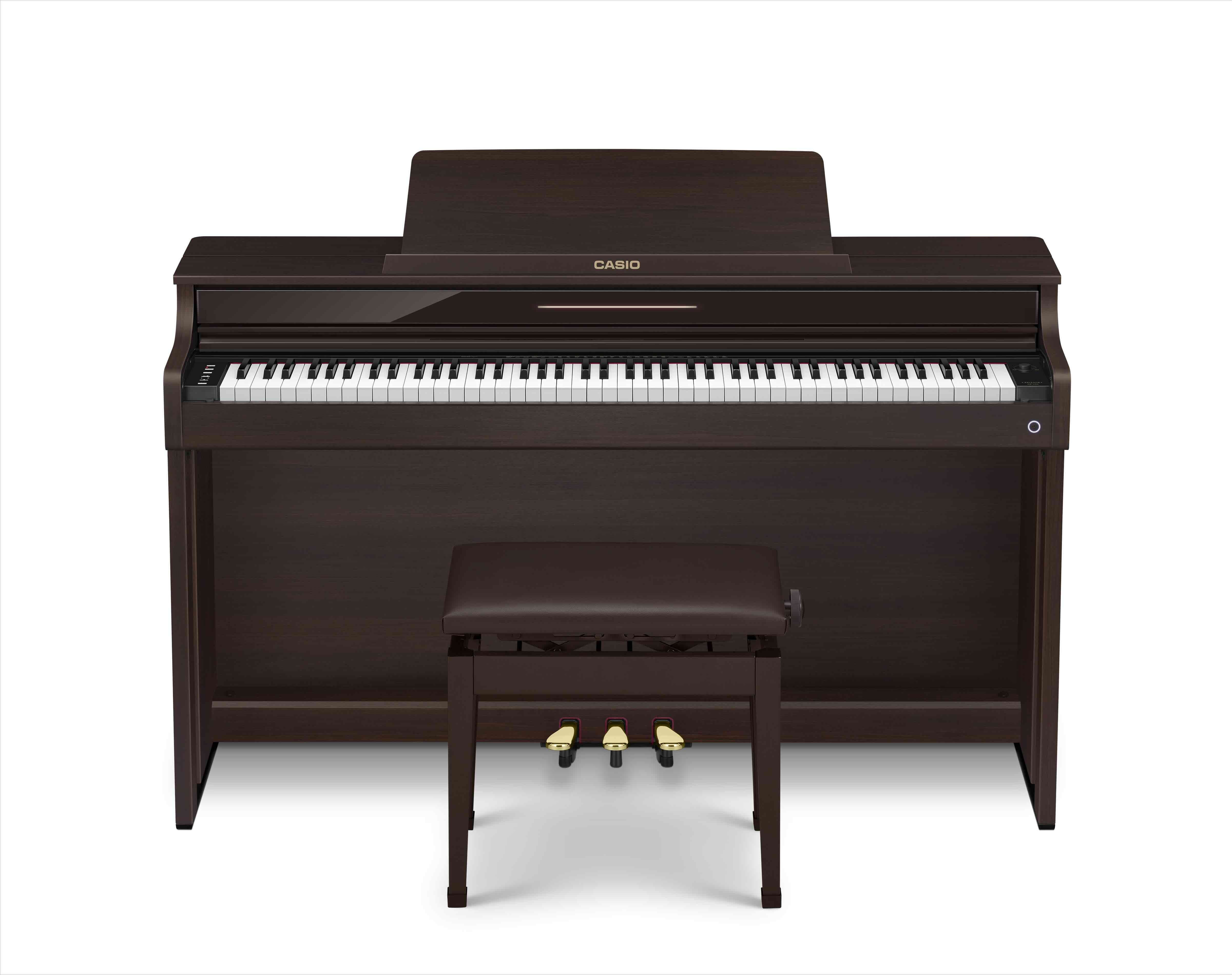 Casio Celviano AP 550 Digital Piano with 88 Wooden Keys and Matching B Cunningham Piano