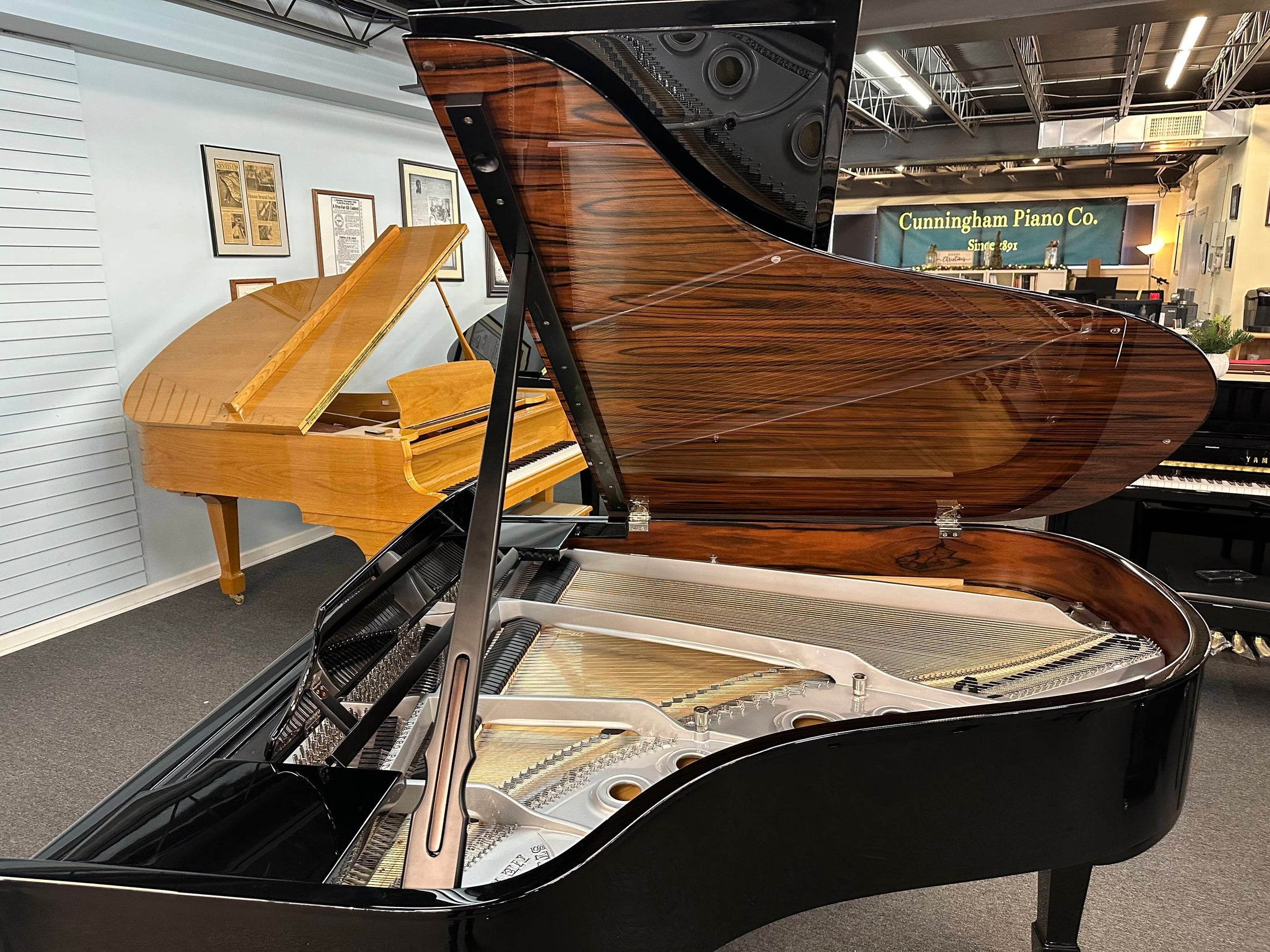 1931 Steinway Model L "Duet" 5'10" Grand Piano in Macassar and Polished Ebony