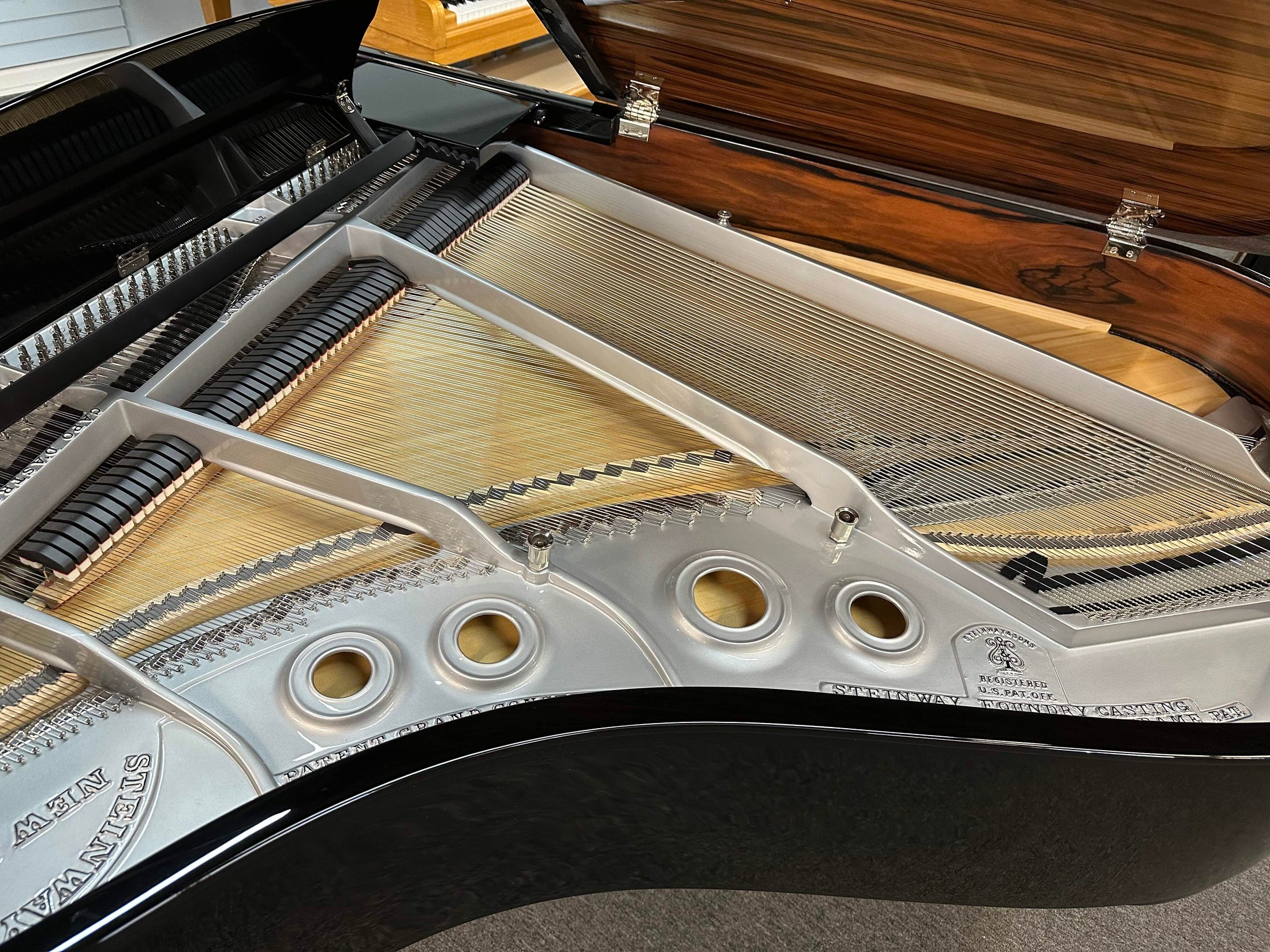 1931 Steinway Model L "Duet" 5'10" Grand Piano in Macassar and Polished Ebony