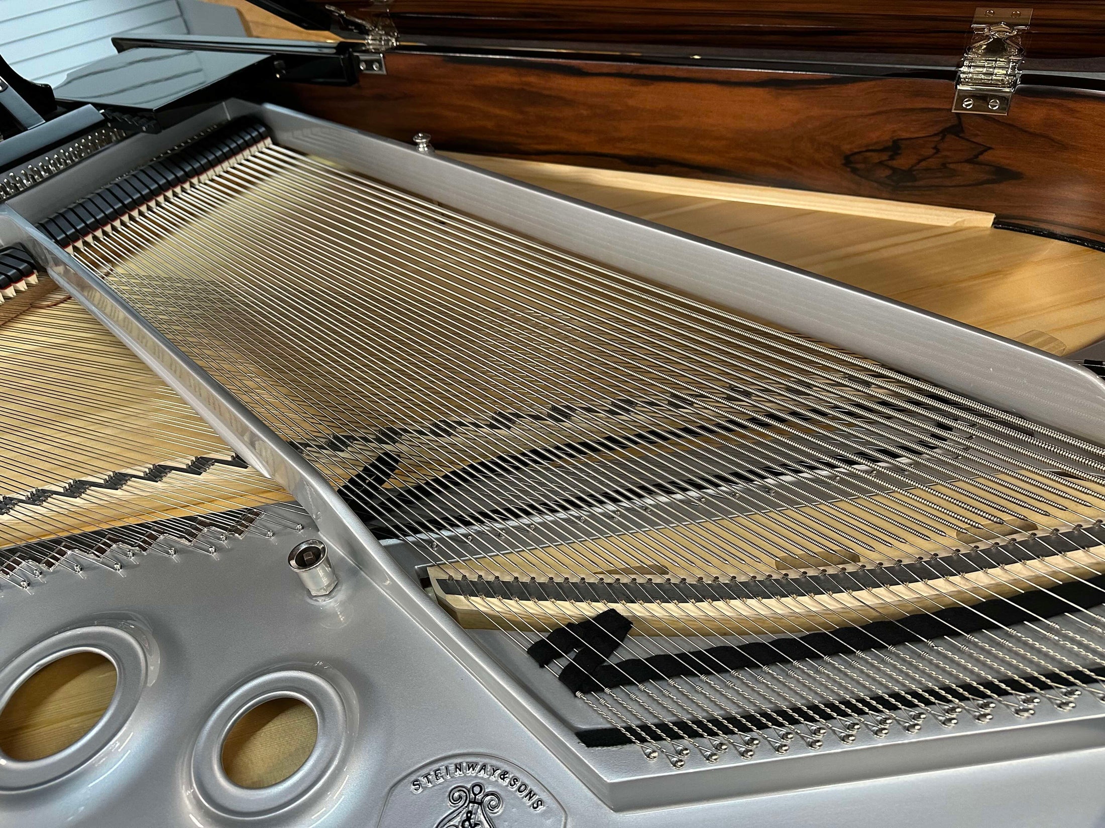 1931 Steinway Model L "Duet" 5'10" Grand Piano in Macassar and Polished Ebony