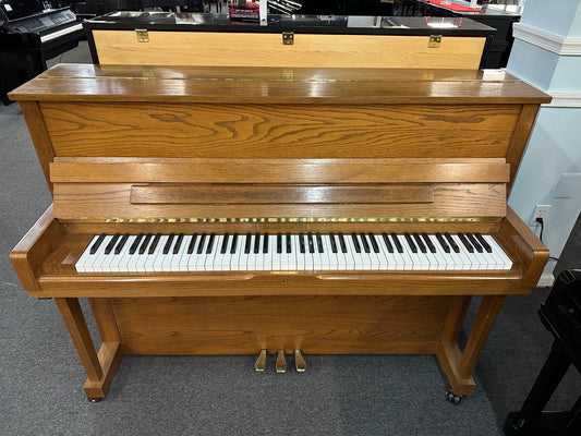 Young Chang 45" Upright Piano in Oak Finish - Pre-Owned