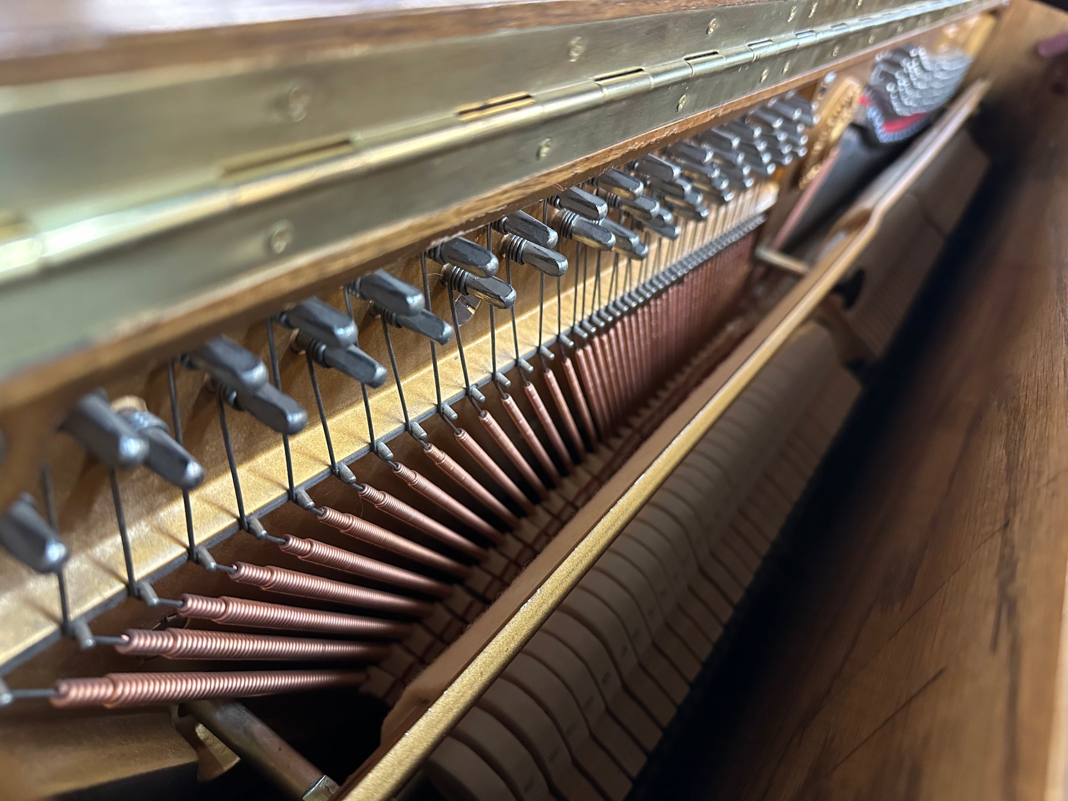 Young Chang 45" Upright Piano in Oak Finish - Pre-Owned