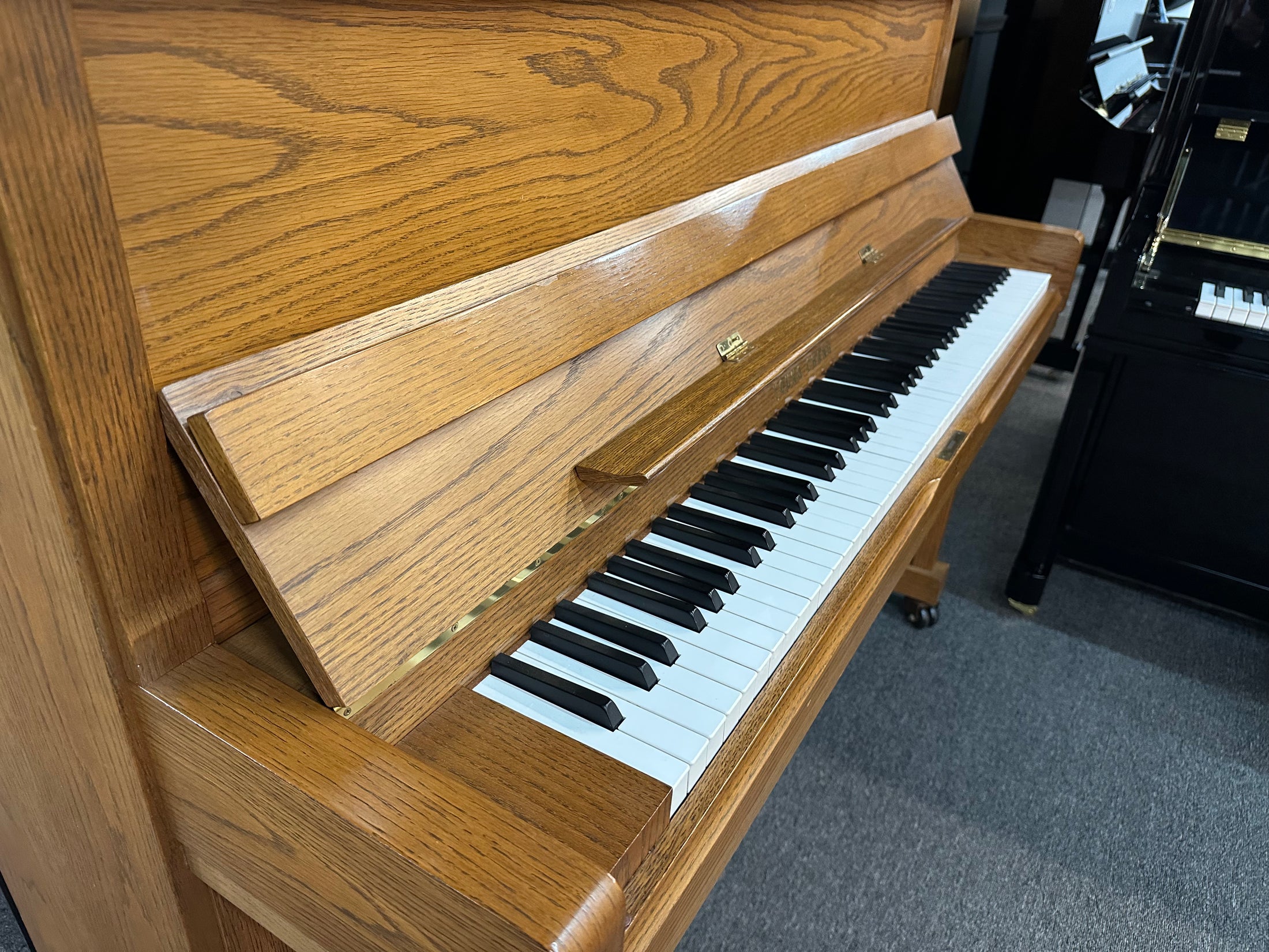 Young Chang 45" Upright Piano in Oak Finish - Pre-Owned