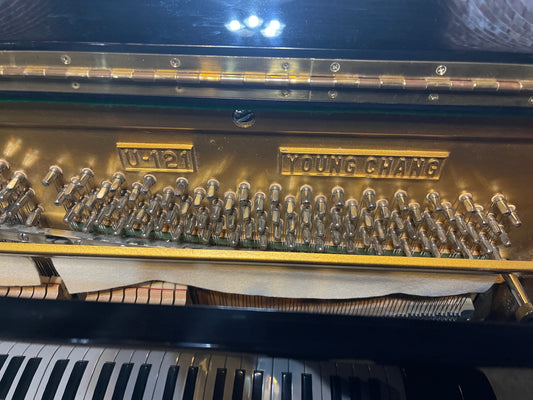 Young Chang Professional Studio piano in polished ebony