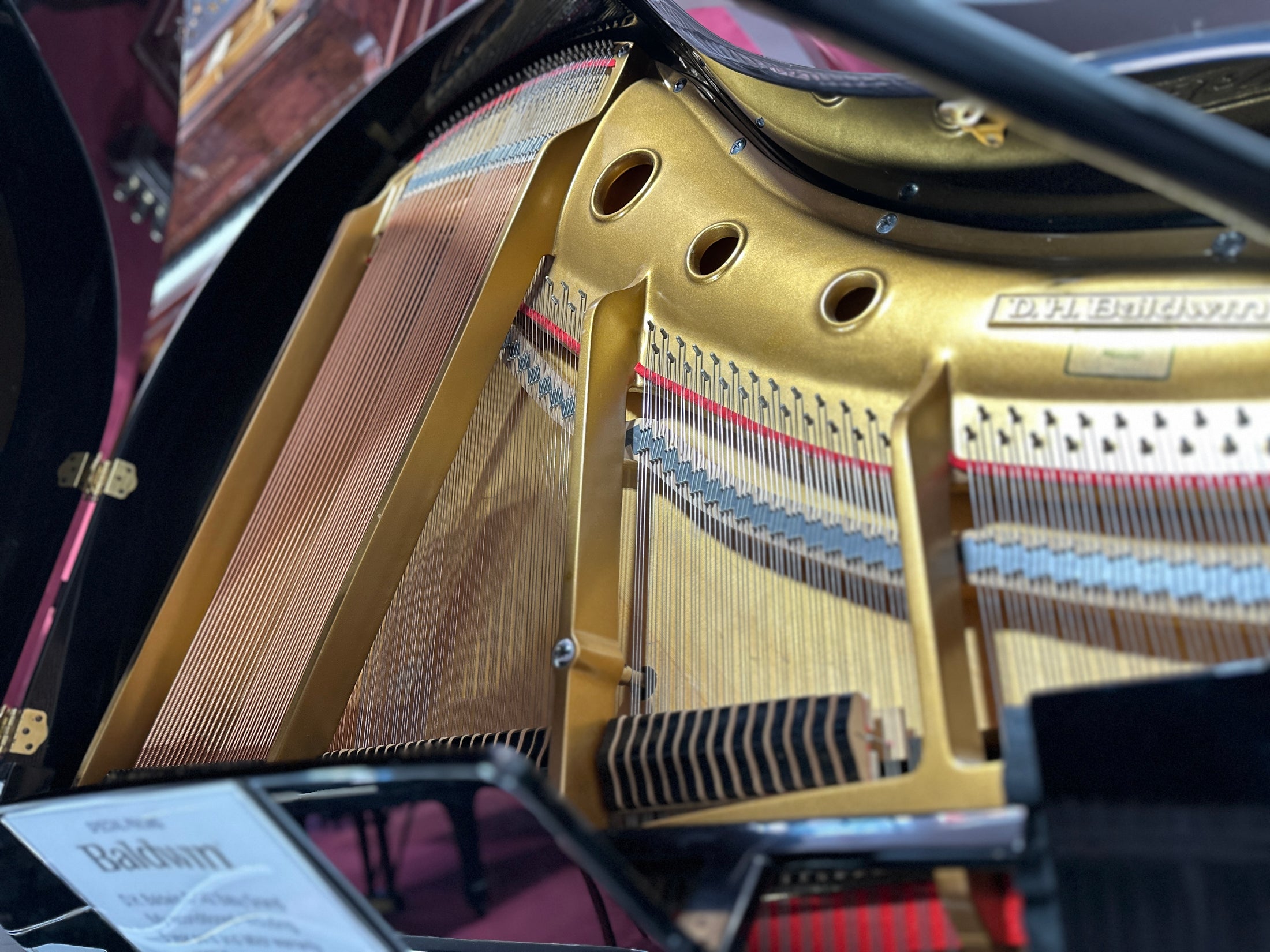 D.H. Baldwin C-142 4'8" Baby Grand Piano – Fully Reconditioned Polished Ebony Finish