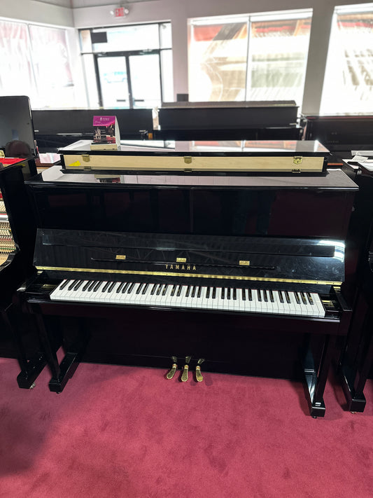 Yamaha T118PE 47" Upright Piano – Polished Ebony Finish