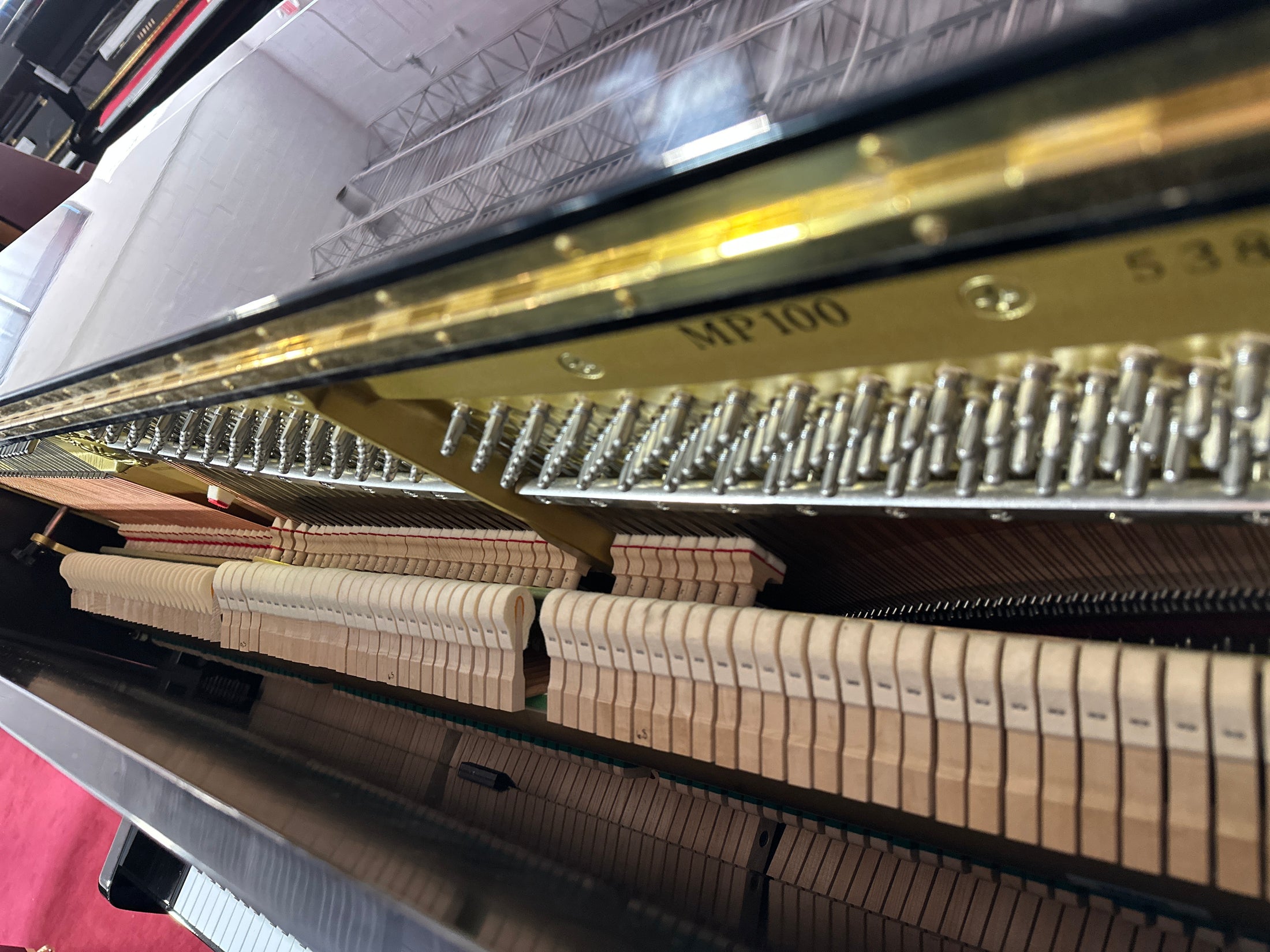 Yamaha MP100 48" Upright Piano with Vintage Silent Practice System