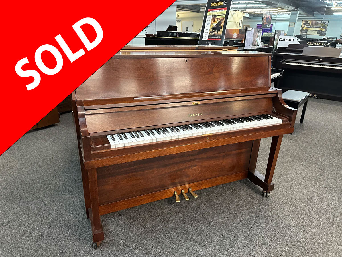 Yamaha P22 45" Upright Piano in Satin Walnut Finish - Pre-Owned