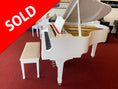 Load image into Gallery viewer, Yamaha G2 5'8" Grand Piano in Polished White Finish - Pre-Owned
