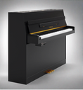 Load image into Gallery viewer, Yamaha B1 PE 43" Upright Piano In Polished Ebony
