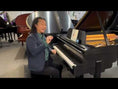 Load and play video in Gallery viewer, Steinway Model L 5'10" Grand Piano in Satin Ebony Art Deco Case
