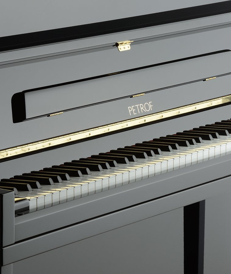 Petrof 122 (48") H1 Upright Piano in Ebony Polish