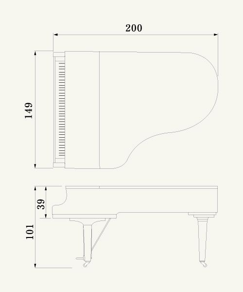 Yamaha C5X 6'7" Grand Piano In Polished Ebony