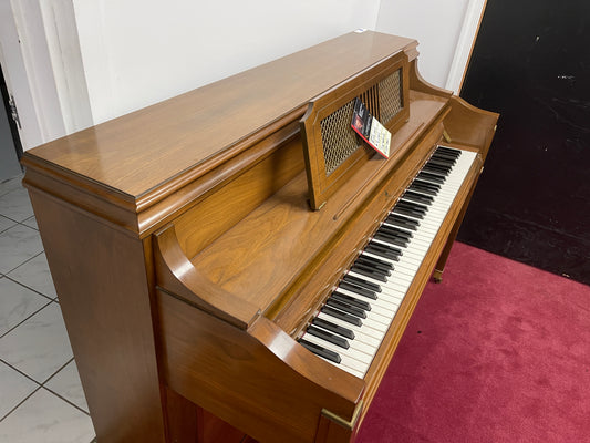 Sohmer Console in Walnut Satin Finish