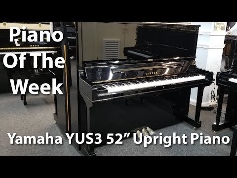 Yamaha YUS3 52" Professional Upright Piano In Polished Ebony